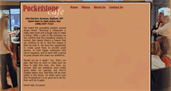 Desktop Screenshot of pocketstonecafe.com